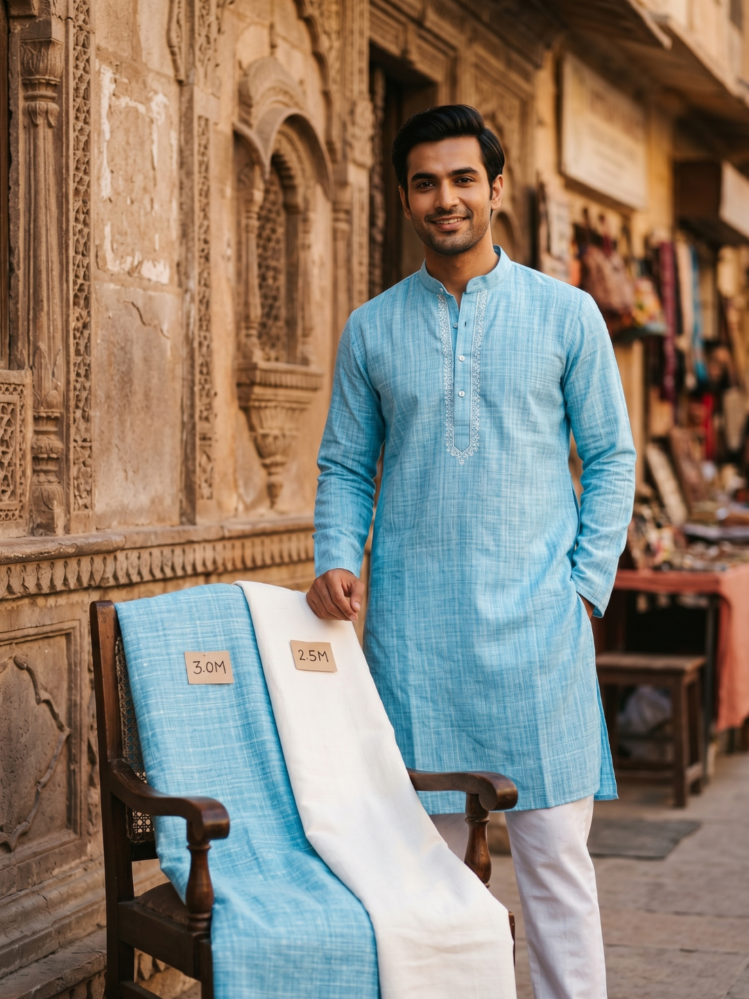 Khadi Premium Outfit Fabric Combo Set- 5.5M