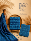 Indigo Wave Batik | 3-Piece Unstitched Suit Set