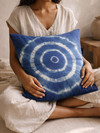 MOOL Tie-Dye Khadi Cushion Cover Blue-Pea Flower