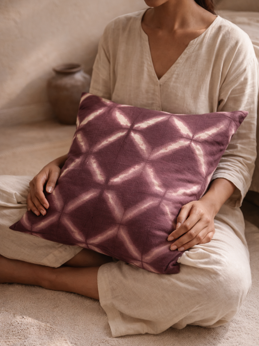 MOOL Khadi Cushion Quebracho Tie-Dye