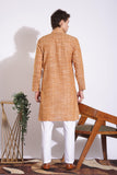 Elegant Brown Khadi Long Kurta