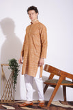 Elegant Brown Khadi Long Kurta