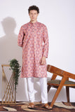 Traditional Attire Pink Print Cotton Kurta