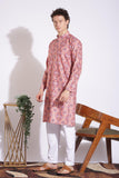 Traditional Attire Pink Print Kurta