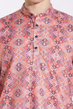 Traditional Attire Pink Print Kurta