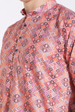 Traditional Attire Pink Print Kurta