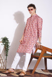 Traditional Attire Pink Print Kurta