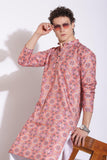 Traditional Attire Pink Print Kurta