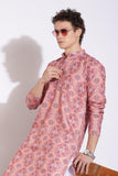 Traditional Attire Pink Print Kurta