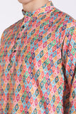 Classic Traditional Multicolor Print Kurta