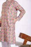 Classic Traditional Multicolor Print Cotton Kurta