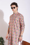 Classic Traditional Multicolor Print Kurta