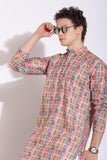 Classic Traditional Multicolor Print Kurta