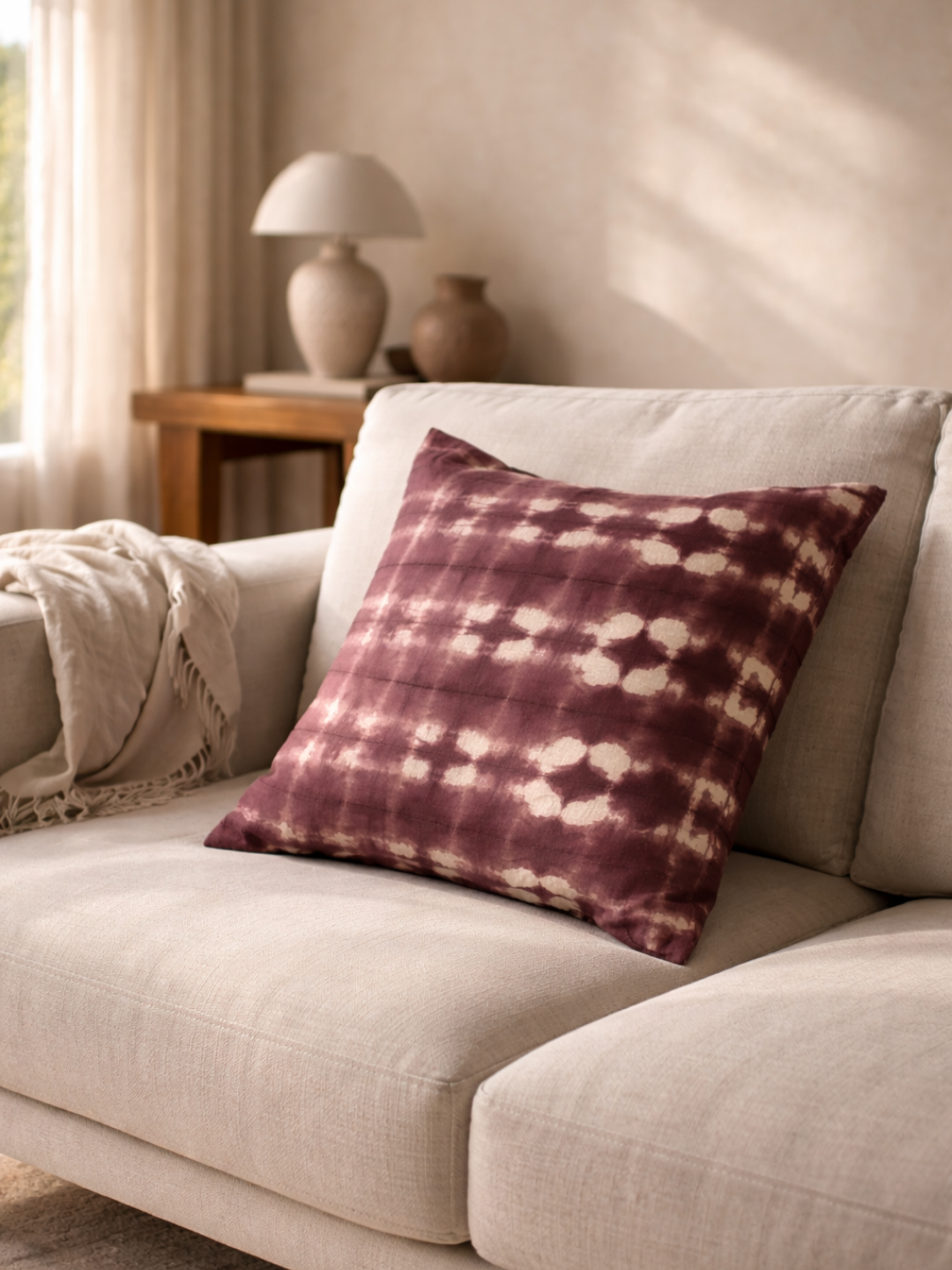 MOOL Khadi Quebracho Tie-Dye Cushion