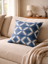 MOOL Khadi Cushion Cover Blue-Pea Flower Tie-Dye