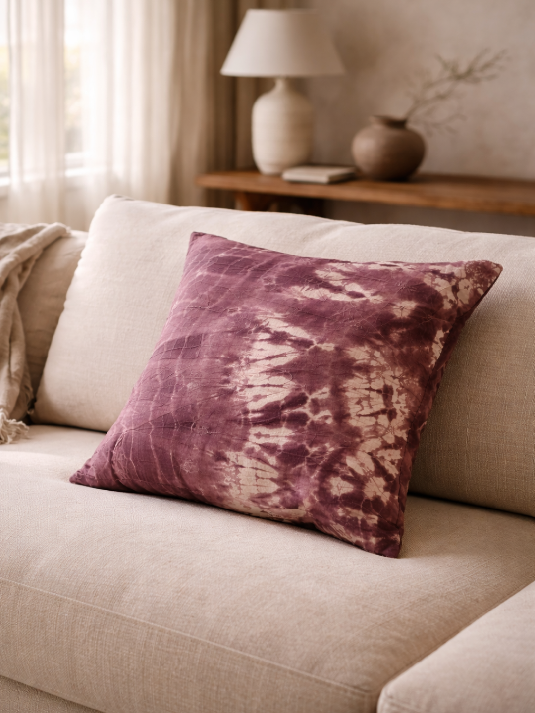 MOOL Quebracho Dyed Khadi Cushion Cover