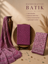 Blush Petal Batik Cotton Fabric  | 3-Piece Unstitched Suit Set
