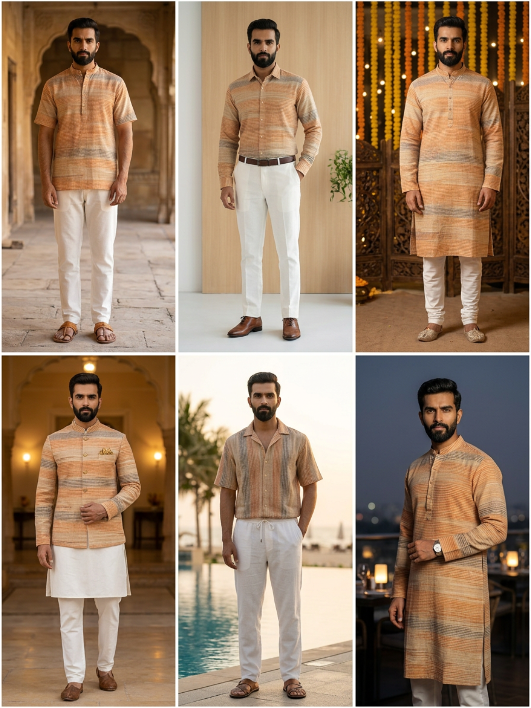 Premium Ready-to-Stitch Khadi Kurta Set- 5.5M