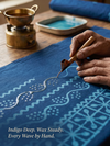 Indigo Wave Batik | 3-Piece Unstitched Suit Set