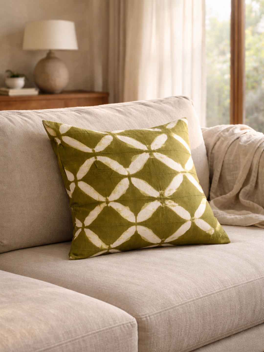 MOOL Khadi Cushion HENNA Tie-Dye