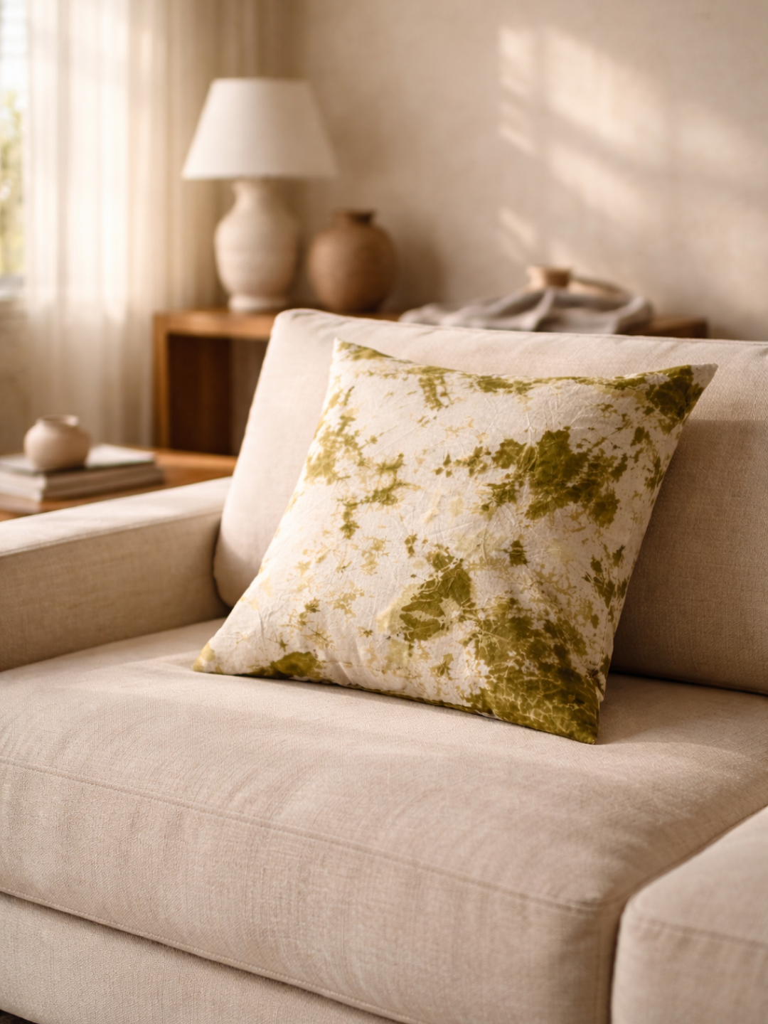 MOOL HENNA Hand-Dyed Khadi Cushion