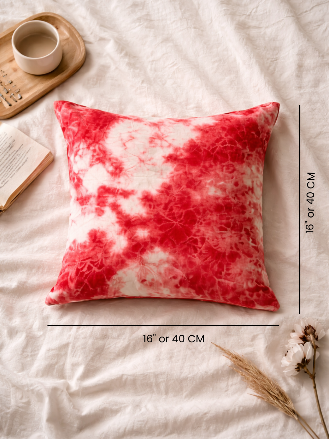MOOL Hibiscus Hand-Dyed Khadi Cushion Cover