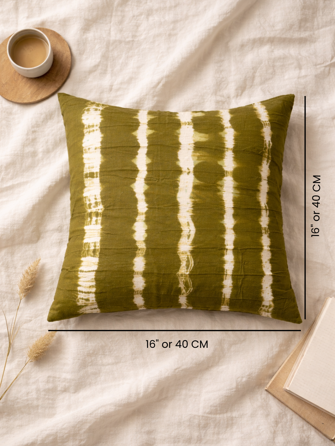 MOOL HENNA Tie-Dye Khadi Cushion Cover