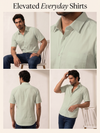 Khadi Olive Half Sleeve Casual Cotton Shirt