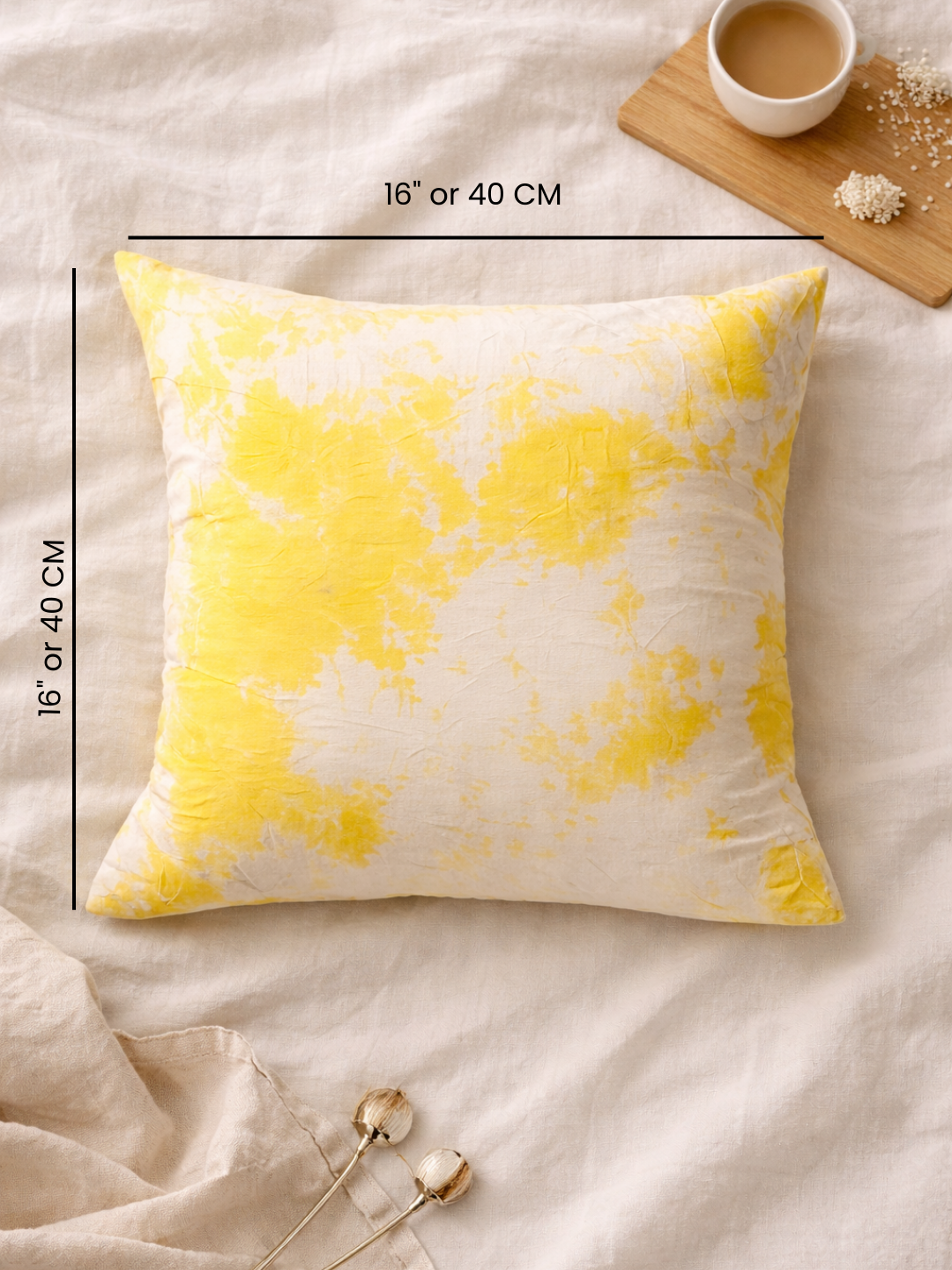 MOOL Marigold Hand-Dyed Khadi Cushion