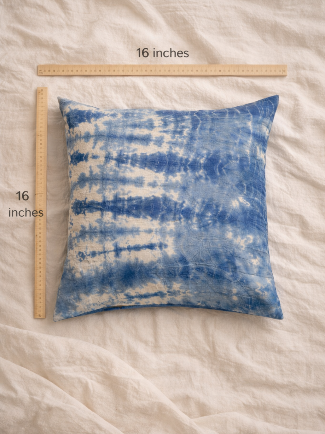 MOOL Blue-Pea Flower Dyed Khadi Cushion Cover
