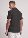 Khadi Midnight Black Cuban Collar Half Sleeve  Shirt