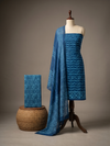 Indigo Wave Batik | 3-Piece Unstitched Suit Set