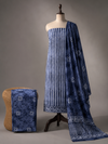Indigo Horizon Stripe Batik  | 3-Piece Unstitched Suit Set