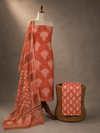 Terracotta Chevron Batik | 3-Piece Unstitched Suit Set