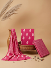 Rani Gulab Buta Block Print | 3-Piece Unstitched Suit Set