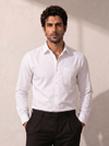 White Khadi Cotton Smart Casual Shirt Full Sleeve