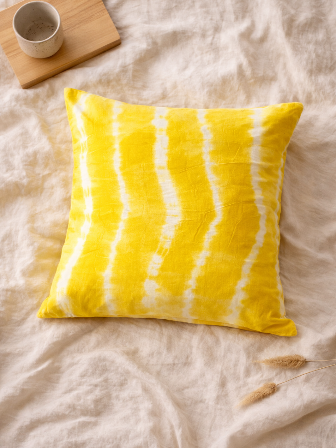 MOOL Marigold Tie-Dye Khadi Cushion Cover