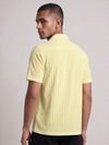 Khadi Lemon Yellow Cuban Collar Half Sleeve  Shirt