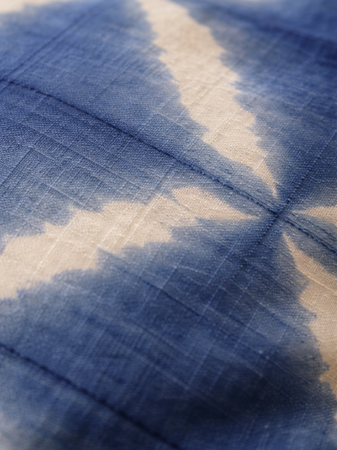 MOOL Khadi Cushion Cover Blue-Pea Flower Tie-Dye