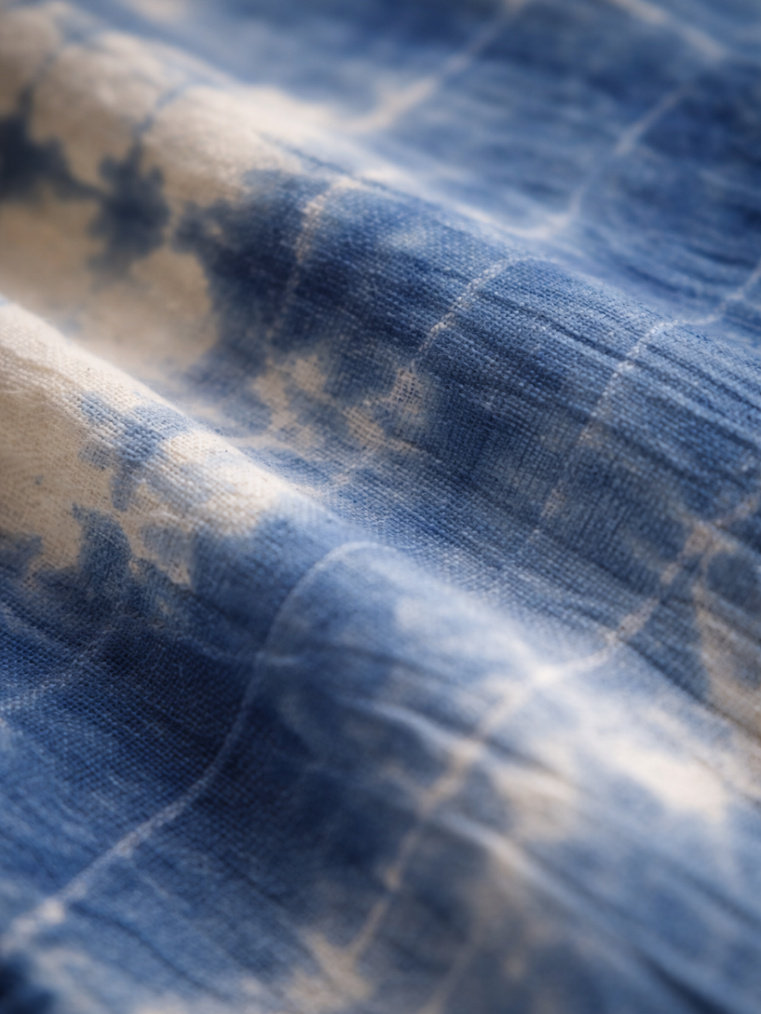 MOOL Blue-Pea Flower Dyed Khadi Cushion Cover