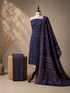 Indigo Batik Tribal Motif | 3-Piece Unstitched Suit Set