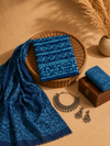 Indigo Wave Batik | 3-Piece Unstitched Suit Set