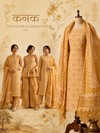 Mustard Mosaic Batik | 3-Piece Unstitched Suit Set