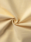 Small Plain Line White & Yellow Traditional Khadi Fabric