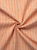 Light Orange Color Traditional Pattern Khadi Fabric