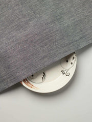 Grey Color Traditional Pattern Khadi Fabric