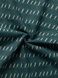 Green Print Cotton Fabric Dress Material