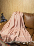 Hand Woven Khadi Blankets, Khes, Throw - All Season - Black