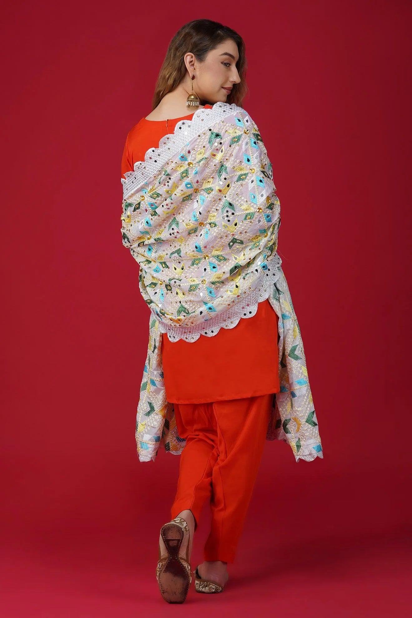 Magnificent Handloom Phulkari Dupatta DP-10