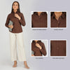 Women's Khadi Shirt Coffee Brown
